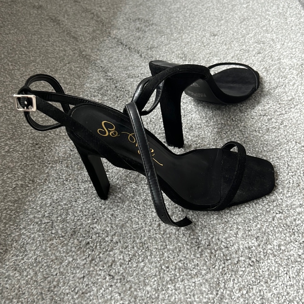 Suede heels